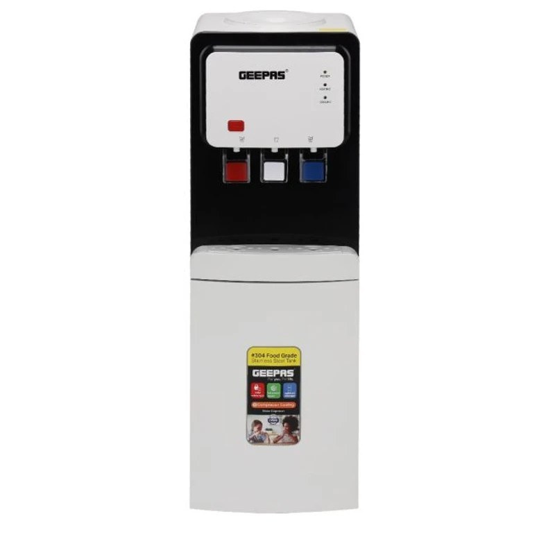 Geepas 3-Taps Top Load Water Dispenser with Bottom Cabinet | GWD17019