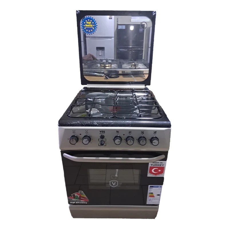 YES 3 Gas + 1 Electric Cooker 60x60cm | YS-6631GTF