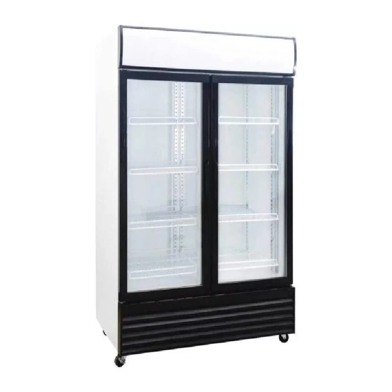 Venus 1000L Double Display Cooler, Vertical Display Chiller | VUSC900