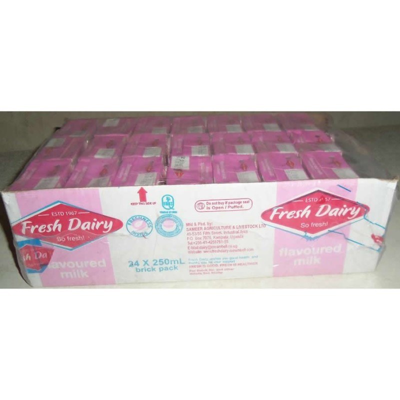 FRESH DAIRY STRAWBERRY FLAVOUR 24X250ML