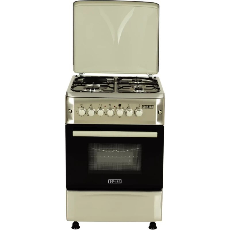 Solstar 3 Gas + 1 Hot Plate Cooker 60x60cm | SO631DERATINBSS