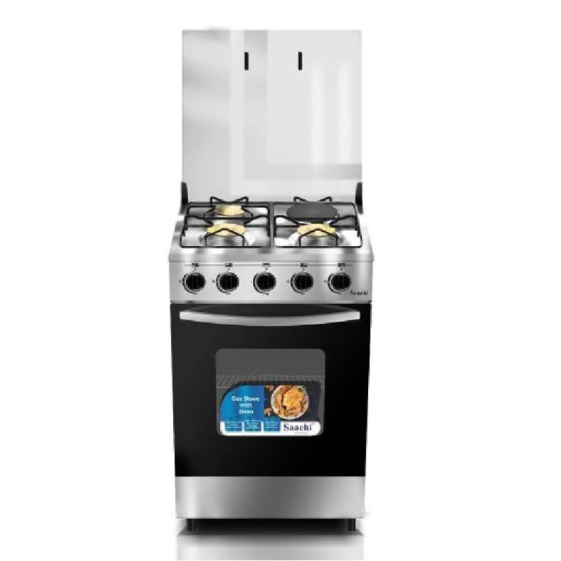 Saachi 3 Gas + 1 Electric Cooker with Gas Oven (50X50cm) | NL-Gas-6362HP