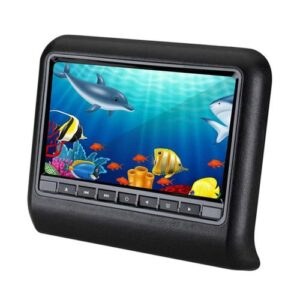 FidgetFidget DVD Player 9″ HD Digital LCD Touch Screen Car Headrest Monitor SD Universal Good – Black