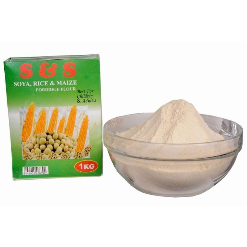 S&S SOYA,RICE & MAIZE PORRIDGE FLOUR 1KG