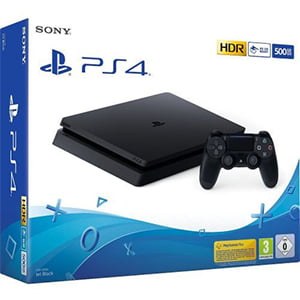 PS4 Slim 500GB Console – Jet Black