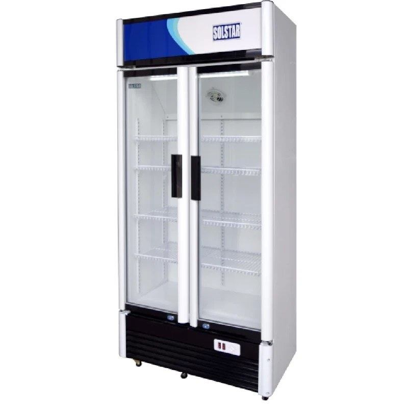 Solstar 650L Double Display Cooler | VC 6500-WHV SS