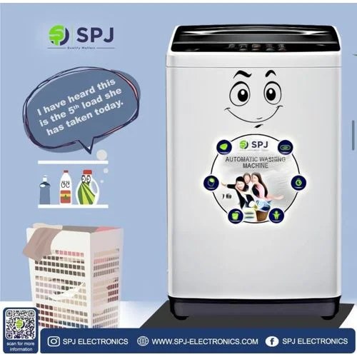 SPJ 7Kg Top Loader Washing Machine – Silver