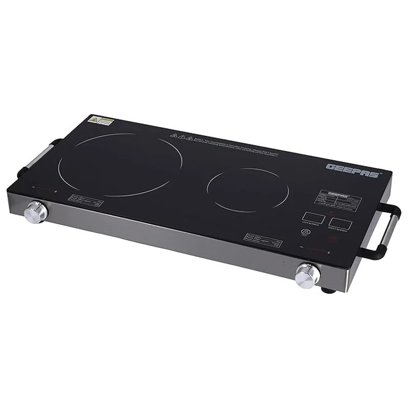 Geepas Double Burner Infrared Cooker 99mins Timer | GIC6131