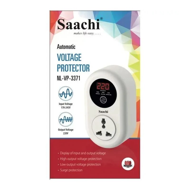 Saachi 15 Amps Voltage Guard Single protector | NL-VP 3371