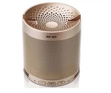 HF-U6 cloth art wireless bluetooth speaker portable plug-in card display subwoofer mobile phone stand gift speaker box