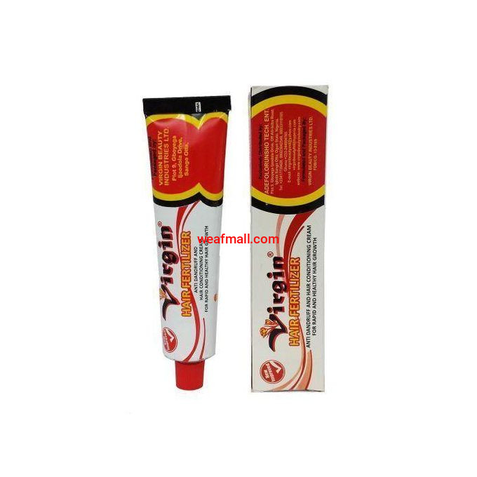 Virgin Hair Fertilizer and Conditioning Cream 55g – Herbal Anti-Dandruff & Rapid Hair Growth Cream