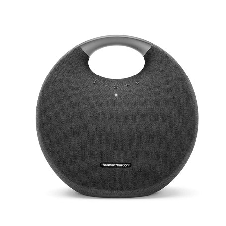 Harman Kardon Onyx Studio 6 Wireless Bluetooth Speaker – IPX7 Waterproof Extra Bass Sound System with Rechargeable Battery and Built-in Microphone – Black