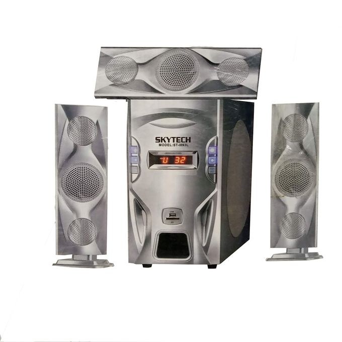 Skytech 3.1 Channel FM/SD Card Multi-media Speaker System – Silver