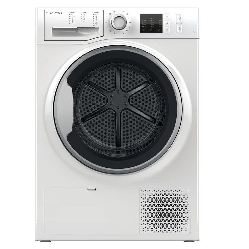 Ariston 9KG Heat Pump Tumble Dryer, Freestanding, NTM119X1SK – White