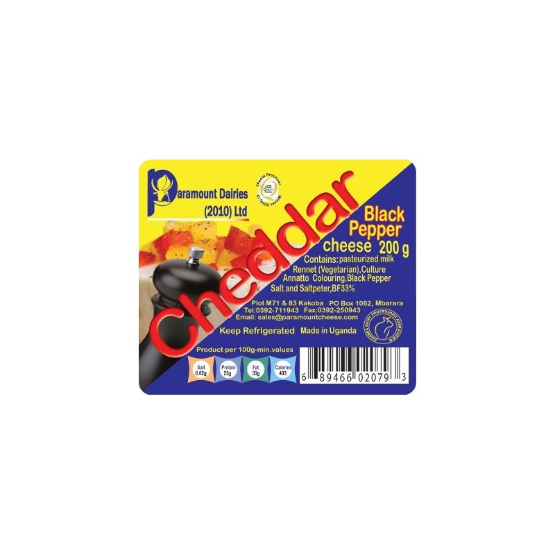PARAMOUNT CHEDDER CHEESE 200G