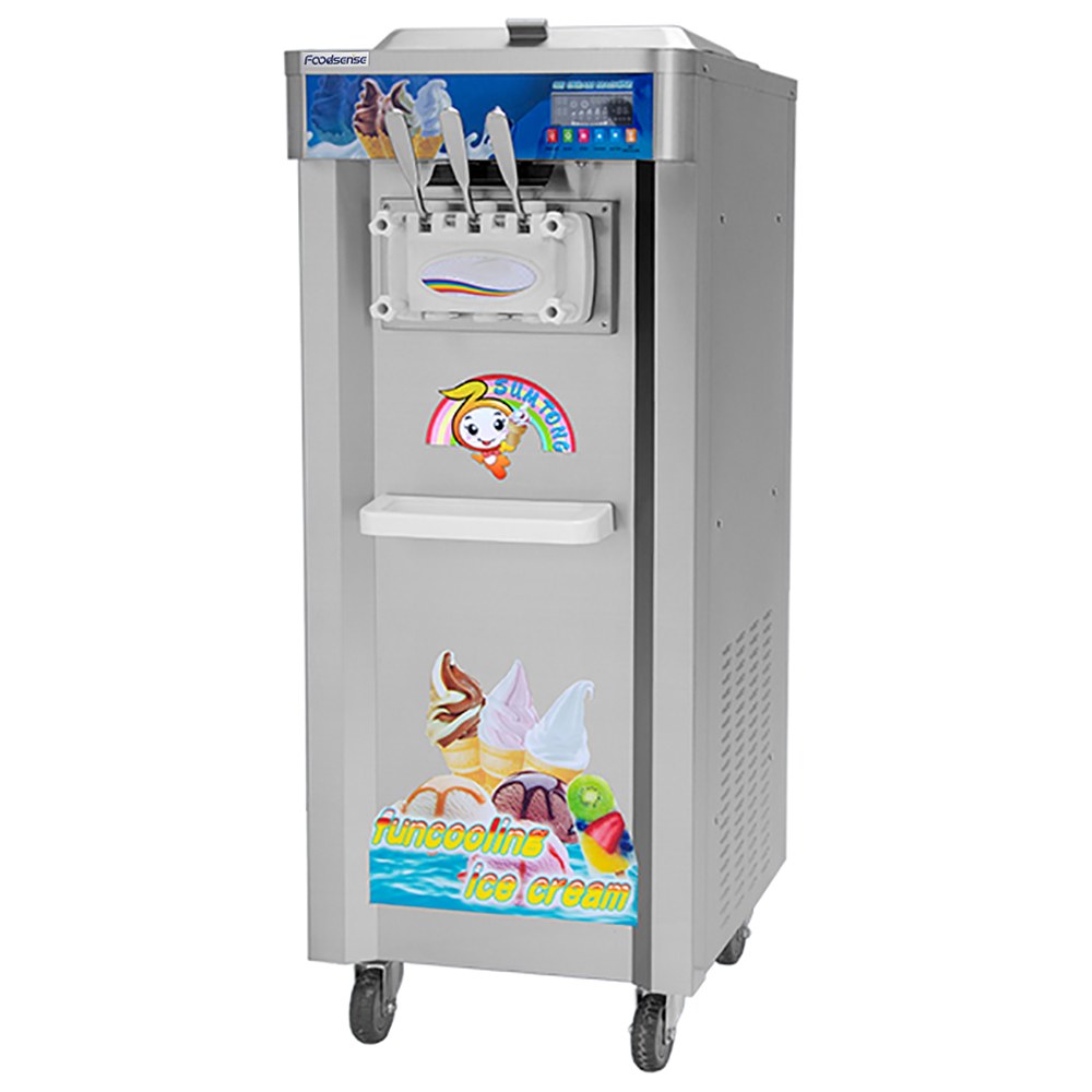 Soft 3 Levers Ice Cream Maker Machine( Big) – Grey