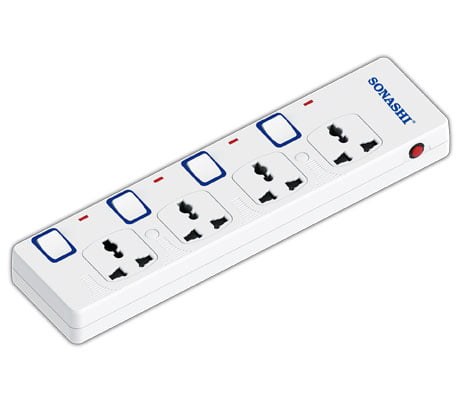 Sonashi 4 Way Extension Socket SES-804 – White