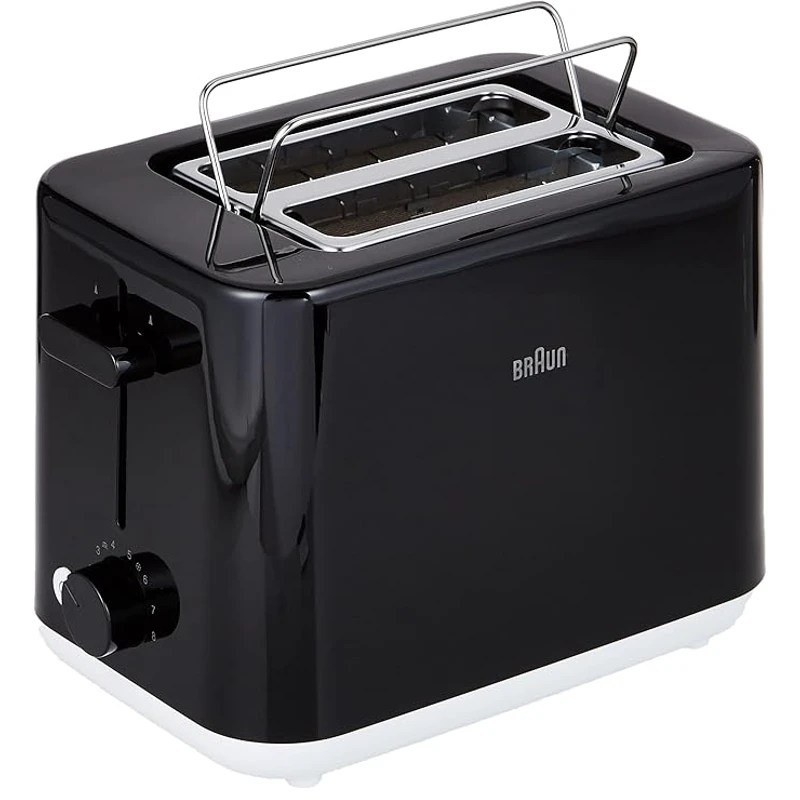 Braun 2 Slot Toaster 900W 8 Browning Bun Warmer | HT1010BK
