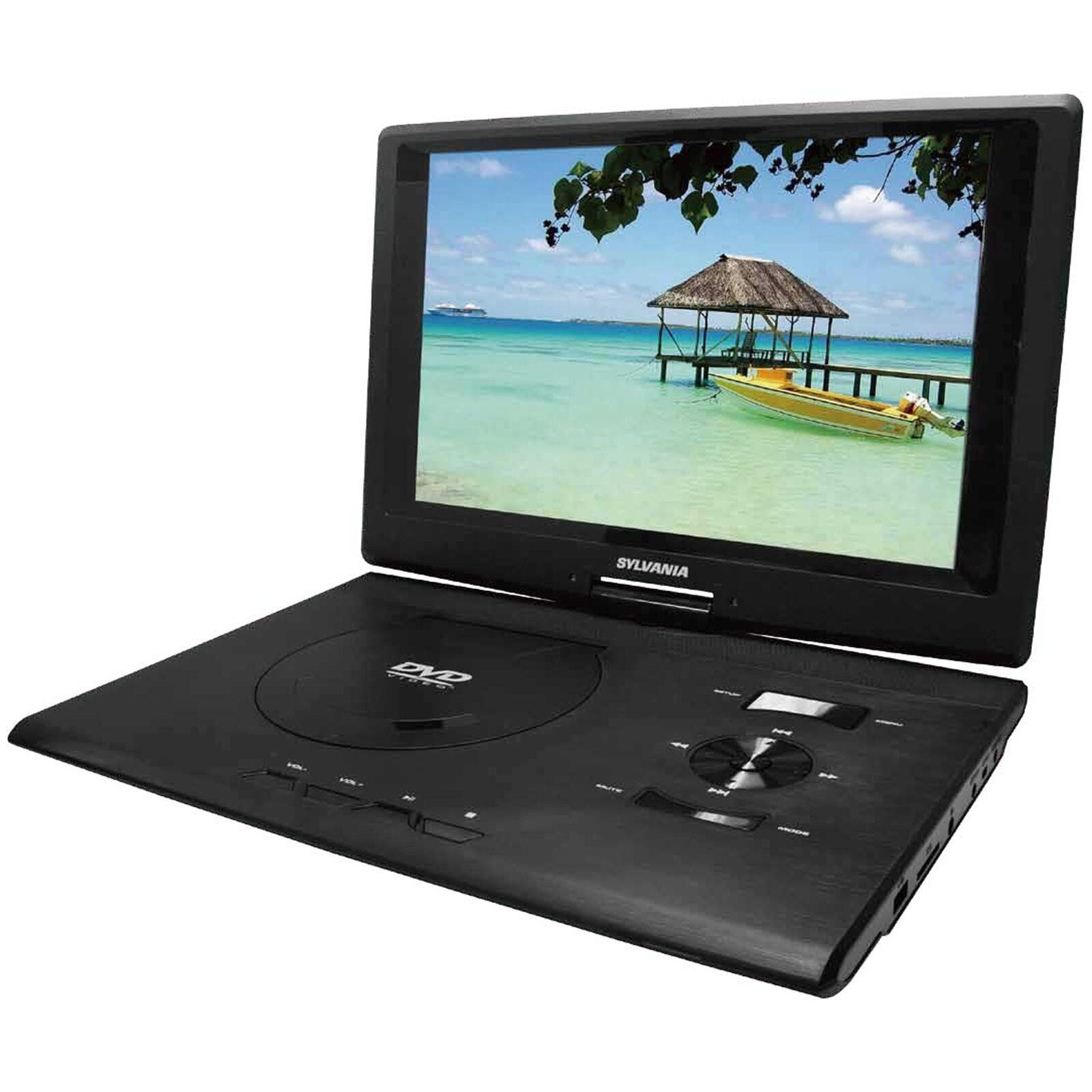 13.9 Inch HD TV Portable DVD Player 800×480 Resolution 16/9 LCD Screen – Black