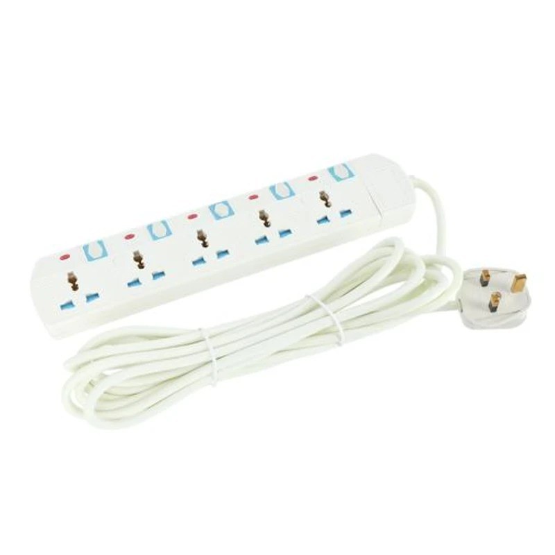 Geepas 5 Way Extension Socket | GES5802