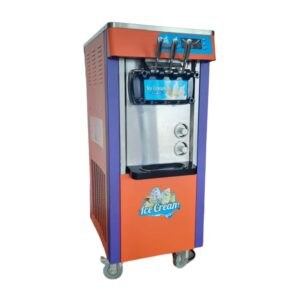 Ice Cream Maker Machine 3 Levers  – Orange