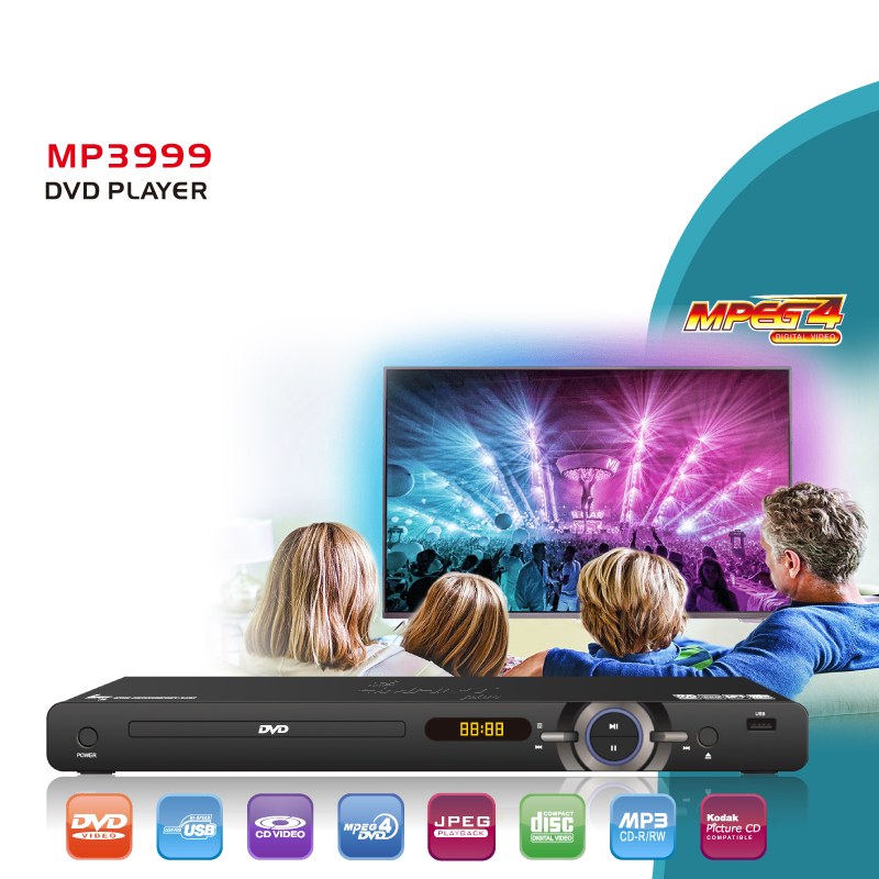 Smart Plus DVD Player MP3999 – Black