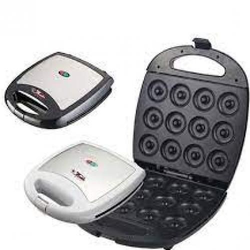 Electro Master 12pc 1500W Donut Maker EM-DN1134 – Black/ White