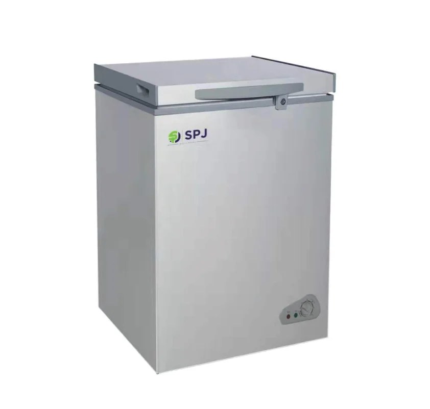 SPJ 130-Litre Chest Freezer CFSVT-130C029, Single Door Deep Freezer – Silver.