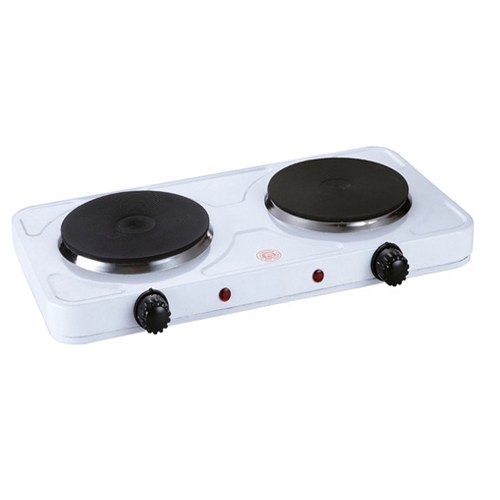 Royal Master 2025A Double Electric Hot Plate, 2500W – Silver,White
