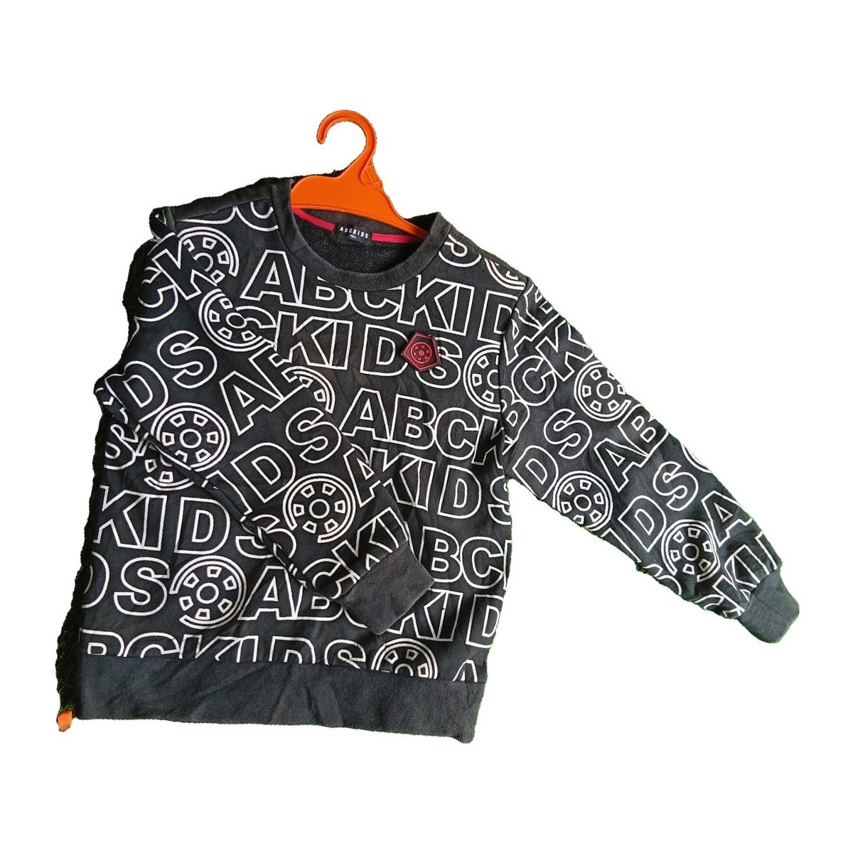 Kids' Black ABC KIDS Print Hooded Sweatshirt