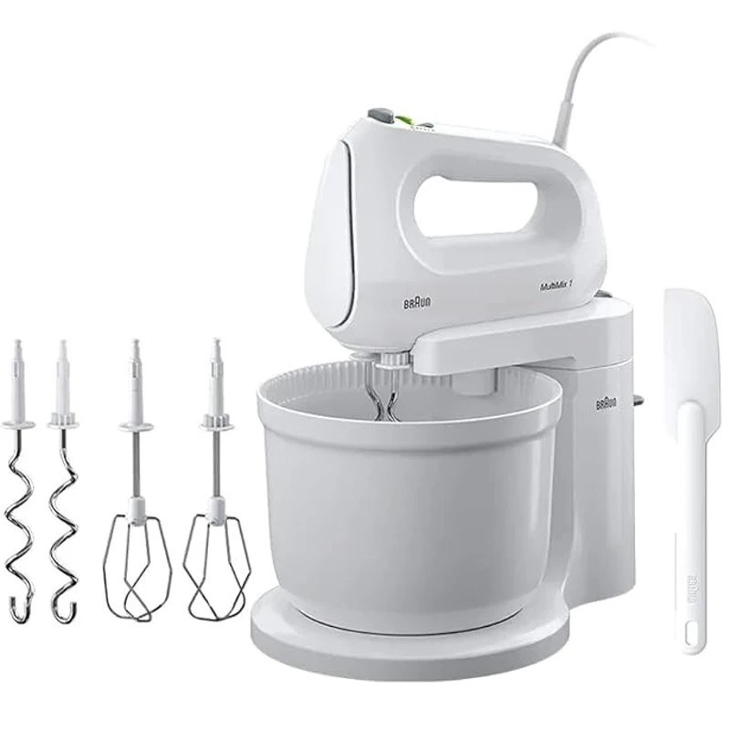 Braun Multimix 2 In 1 Hand and Stand Mixer 400W with Bowl | HM1070WH