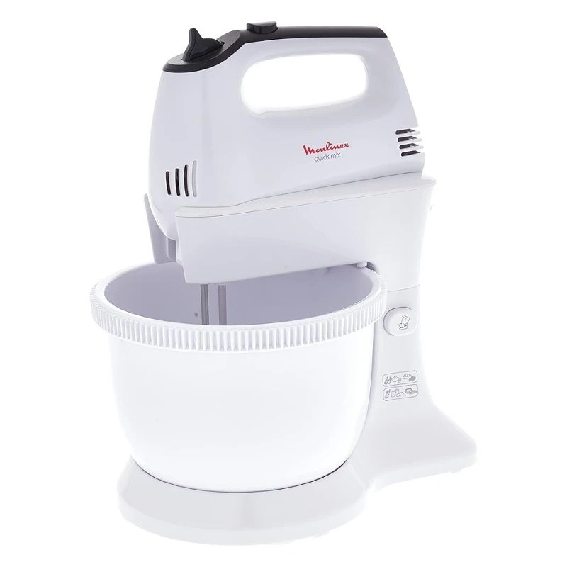 Moulinex Quick Mix Hand Mixer Plastic Stand Bowl 300W | HM311127