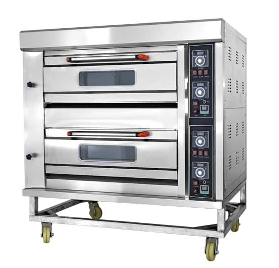 Double Commercial Electric + Gas Combo Oven 4 Trays