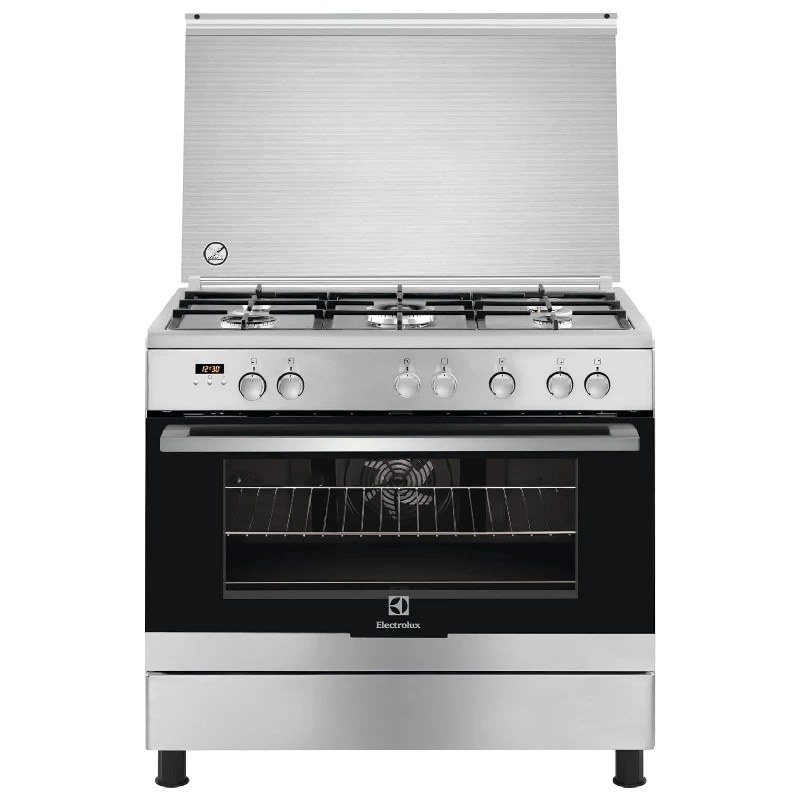 Electrolux 90x60cm 5 Gas Cooker with Electric Oven and Grill, Rotisserie | EKK925A0OX