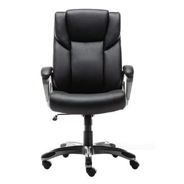 High-Back Bonded Leather Executive Office Computer Desk Chair – Black