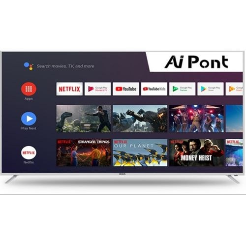 Changhong 75inch 4k UHD Smart Andriod 9.0 TV – Silver Black