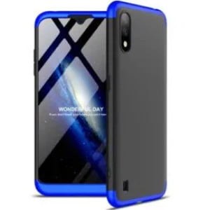 Samsung Galaxy A01 3 In 1 Hard PC Case – Black/Blue