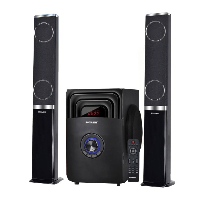Sonashi Home Theater Speaker System 2.1 Channel With Bluetooth | SHS-2113USRB – Black